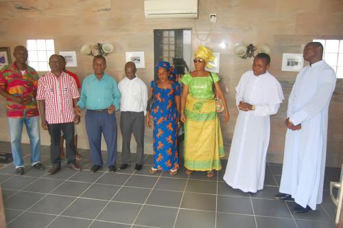 Prayer session at the mansoleum of the Late Adure and Onyima Obioha by members of St Mark’s church during Easter season.